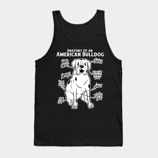 Anatomy Of An American Bulldog Tank Top